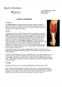 Achilles Tendonitis Exercises