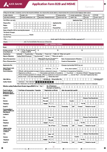 Application Form B2B and MSME