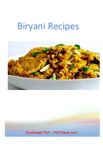 Biryani Recipe Book