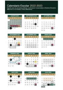 Calendario Escolar 2022 A 2023 Sep
