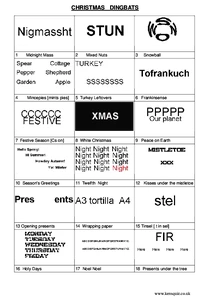 Christmas Dingbats With Answers