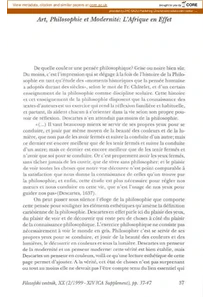 Citation Sur La Philosophie Africaine