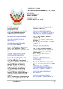 Code Civil Congolais Livre 1 2 3