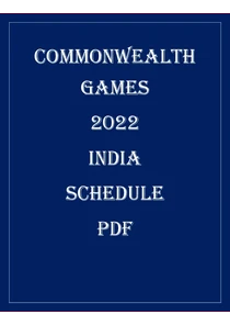 Commonwealth Games 2022 India Schedule