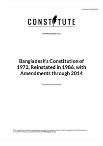 Constitution Of Bangladesh Bangla