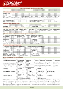 Customer Information Updation (CIU) Form – NRI