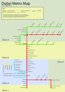 Dubai Metro Map 2022