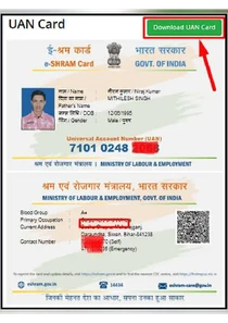 E Shram Card   UAN Number