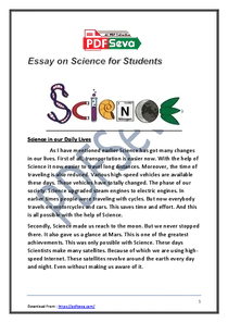 English Essay on Science for Students – વિજ્ઞાન પર નિબંધ