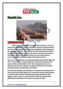 Essay On Republic Day in English – પ્રજાસત્તાક દિવસ
