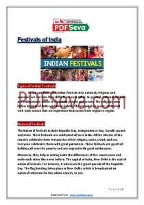 festivals of india essay in english