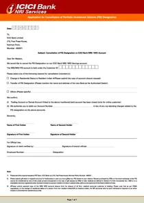 Form 40 PIS Cancellation Form