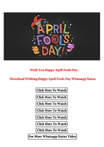 Download Funny April Fool Whatsapp PDF 