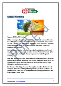 Global Warming Essay in English – ગ્લોબલ વોર્મિંગ