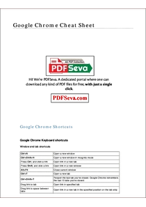 Google Chrome All Shortcut Keys