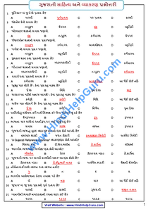 Gujarati Shahitya & Grammar MCQS