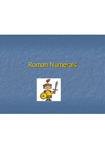 History Of Roman Numerals