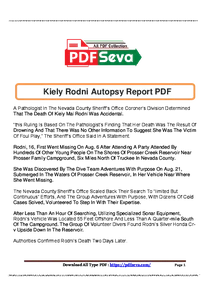 Kiely Rodni Autopsy Report