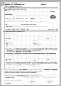 Know your client Application form (For Individuals only)