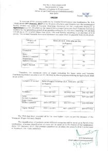 Minimum Wages Delhi 2022 Notification