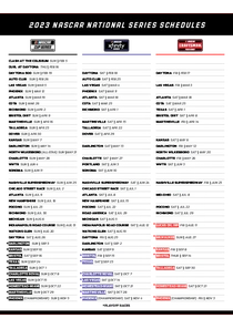 NASCAR 2023 Schedule