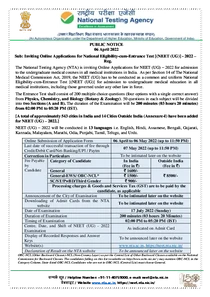 NEET 2022 Application Form