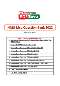 NMU Mcq Question Bank 2022