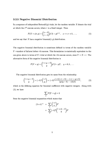 Negative Binomial Distribution