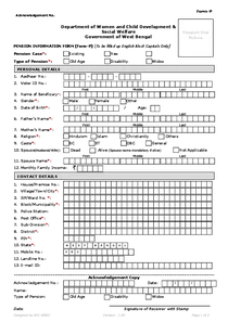 Old Pension Form