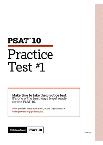 PSAT Practice Test