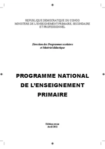 Programme National Des Cours Secondaire En RDC