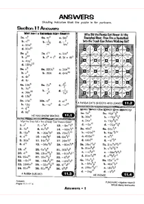 Punchline Algebra Book A Answers