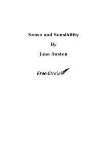 Sense And Sensibility Novel