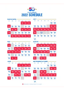 Texas Rangers Schedule 2022