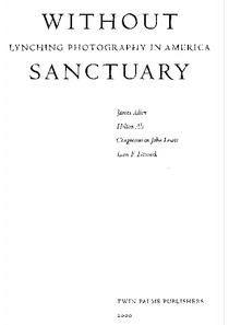 Without Sanctuary Book