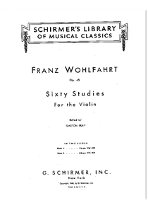 Wohlfahrt Violin Book 1