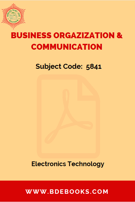 Business Orgazization & Communication (5841) – ENT