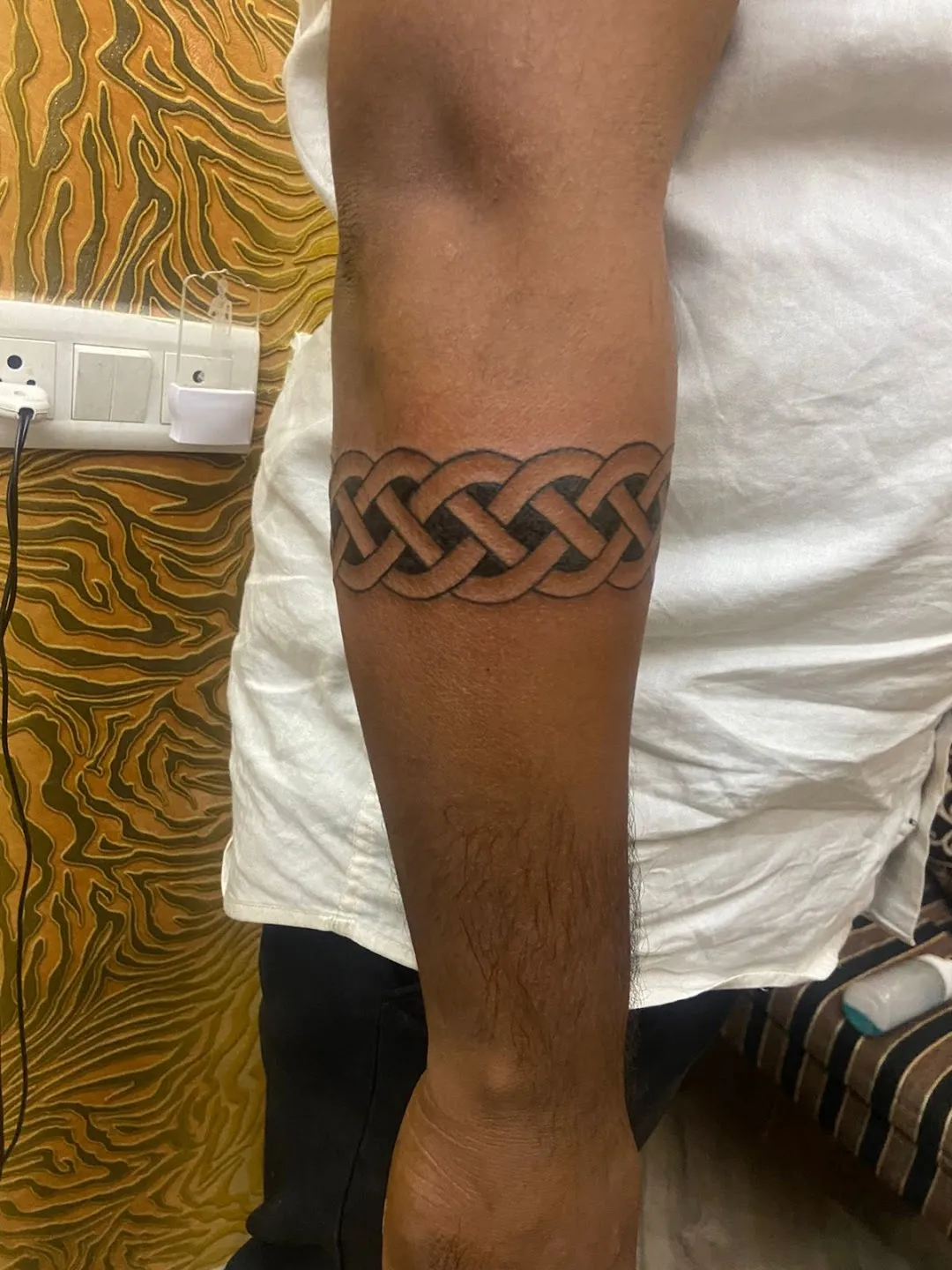 Lord Krishna with lord shiva  Forearm band tattoos Trishul tattoo  designs Band tattoo designs