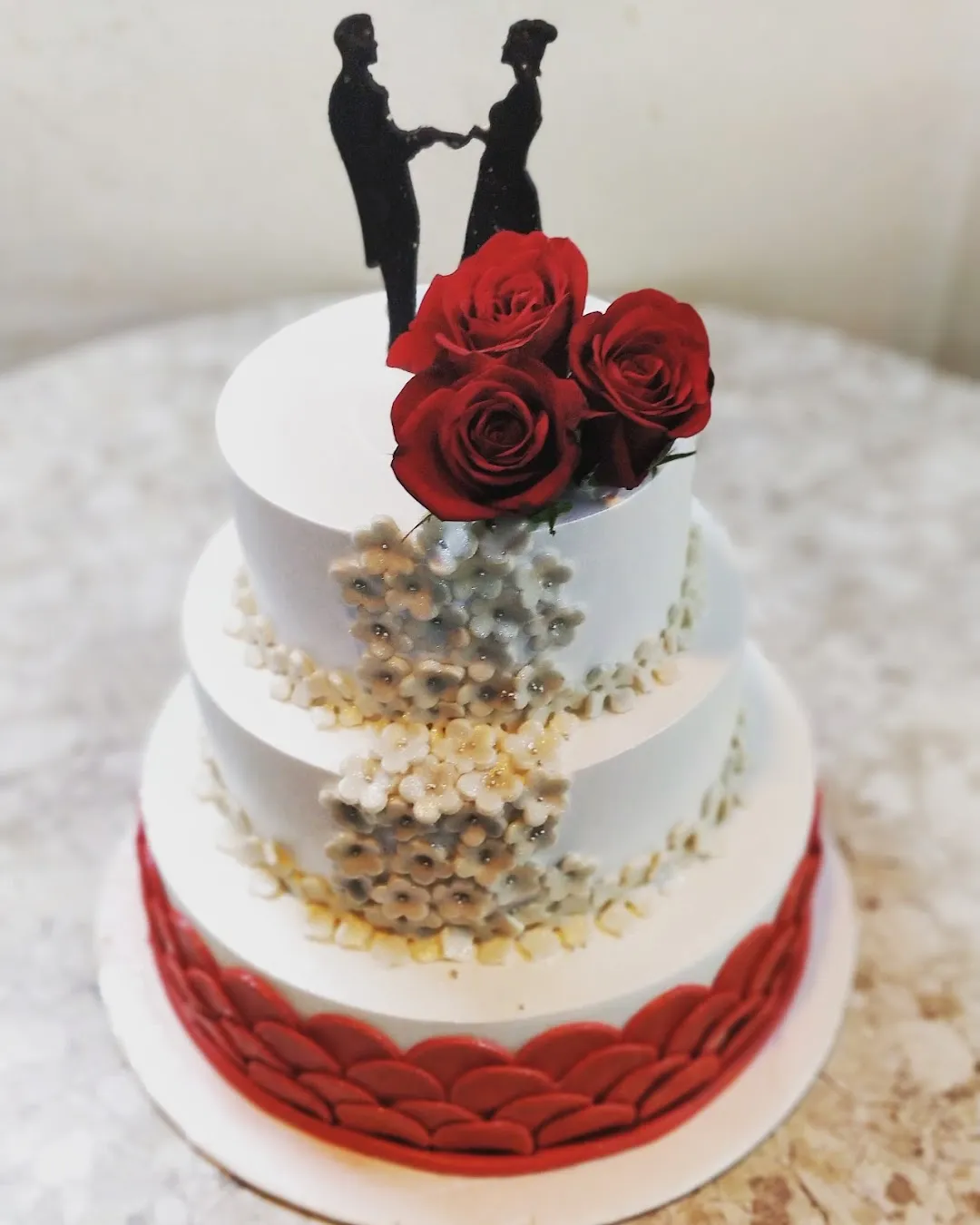 Photo Cake Recipe at Home | Wedding Anniversary Photo Cake | Wedding  Anniversary Decoration Idea - YouTube