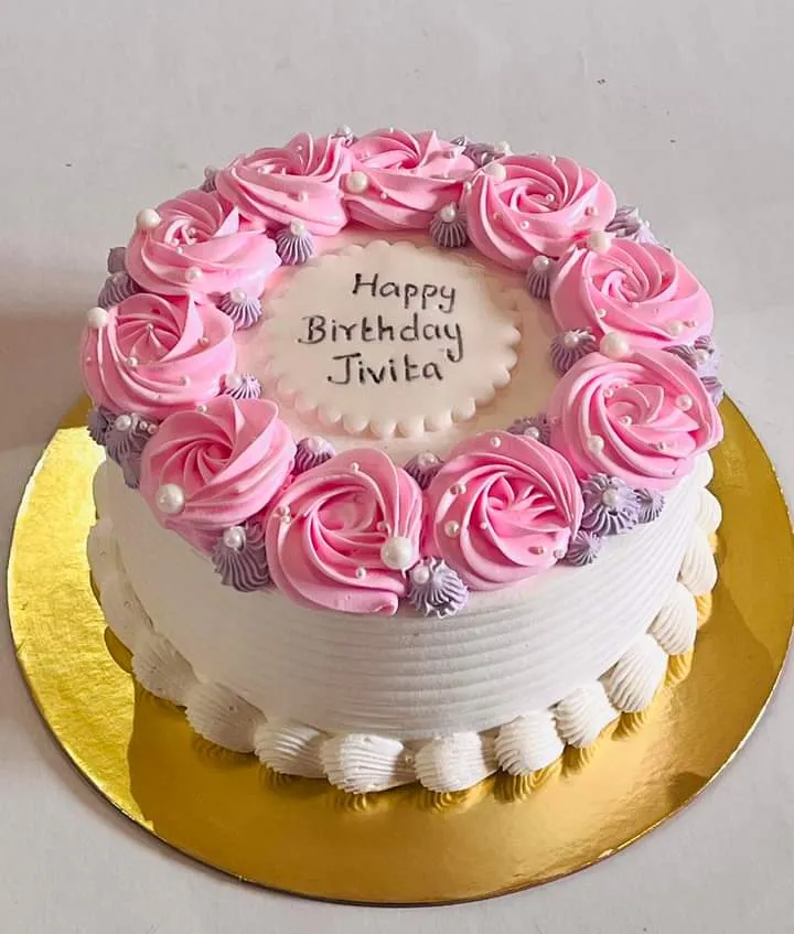 Happy Birthday Manisha - Birthday Cake for Girlfriend With Name