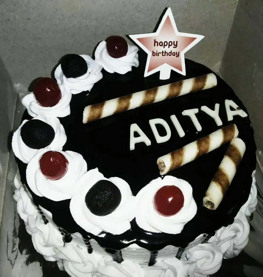 Happy Birthday Aditya - Birthday Cake With Name Candles balloons cake | Cake  name, Balloon birthday cakes, Birthday cake with candles