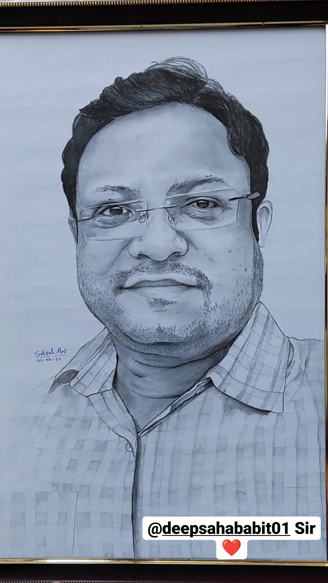 Order Pencil Sketch Online for Birthday in Delhi - Anil Raikwar Arts