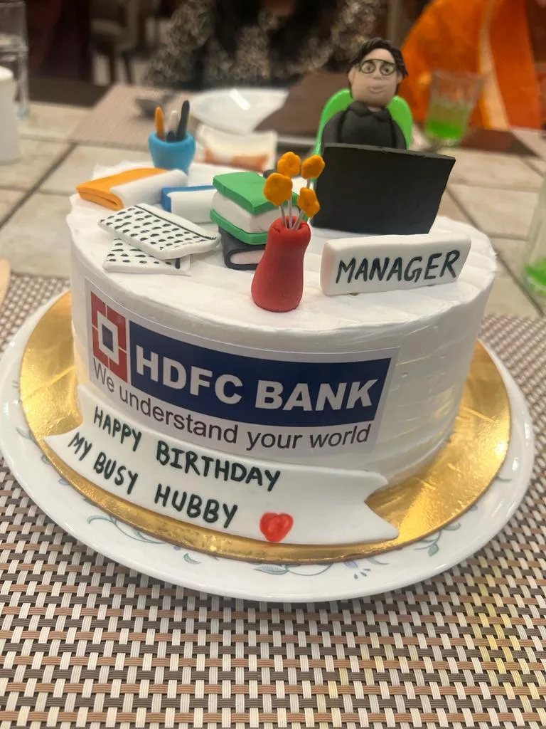 Suri's Cakes - Birthday cake for a banker, swipe left to... | Facebook