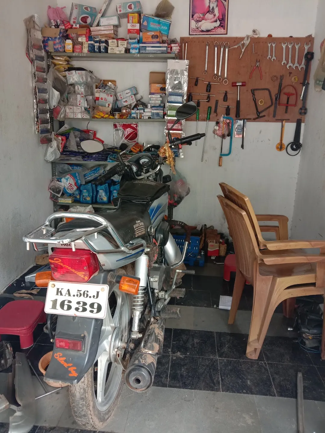 Two wheeler repairing online shop