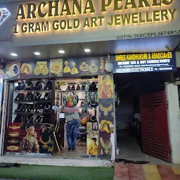 Archana Pearls 1 gram gold art jewellery