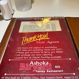 Ashoka Biryani Family Restaurant