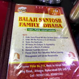 Balaji Santosh family Dhaba