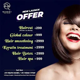 Salon in Ahmedabad, Makeup Artist | Hair Salon in Ahmedabad | Riddhi Beauty Care & Salon
