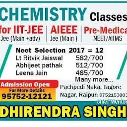 Dhirendra singh chemistry classes, best for IIT, Neet