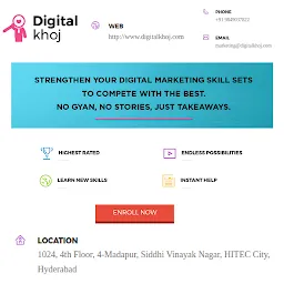 Digital Khoj - Digital Marketing Training Institute Hyderabad
